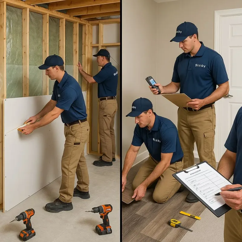 Repairs and Reconstruction process in Lindenhurst, IL